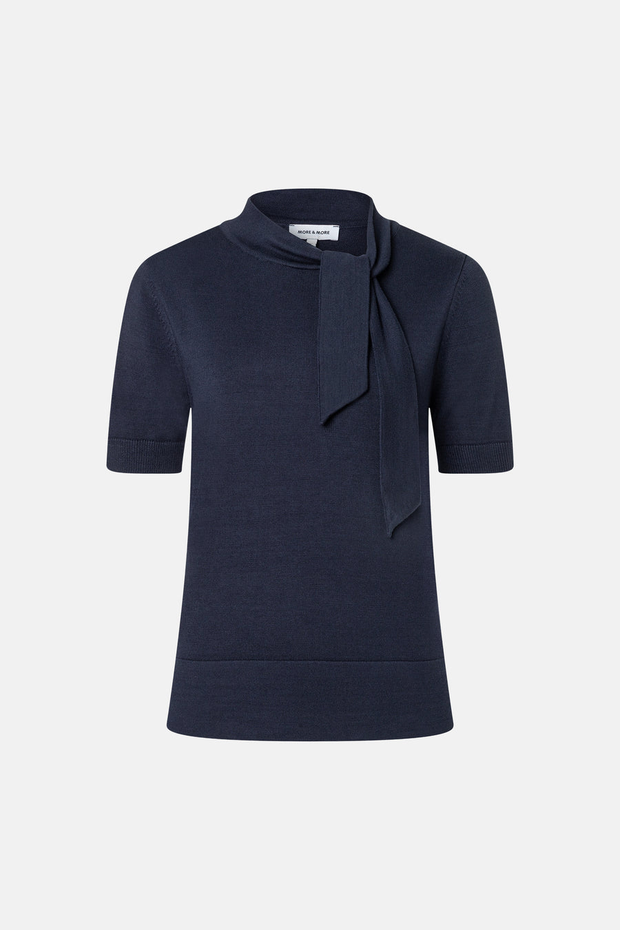 Trui met ronde hals blauw - MORE & MORE