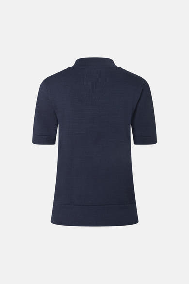 Trui met ronde hals blauw - MORE & MORE