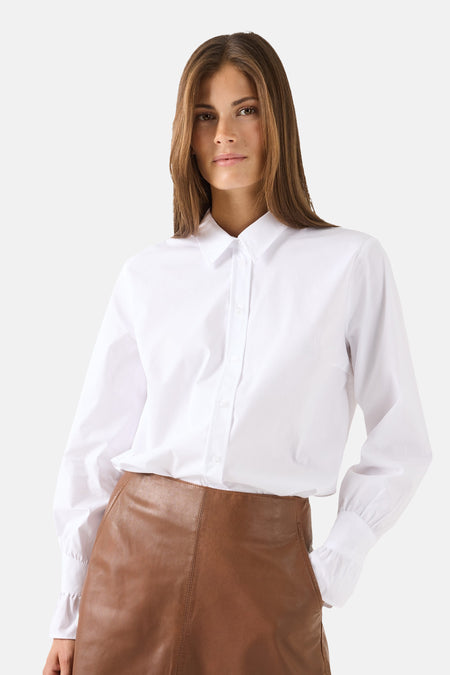 Chemisier (manches longues) blanc - MORE & MORE