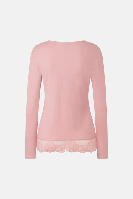 T-shirt à col roulant - rose