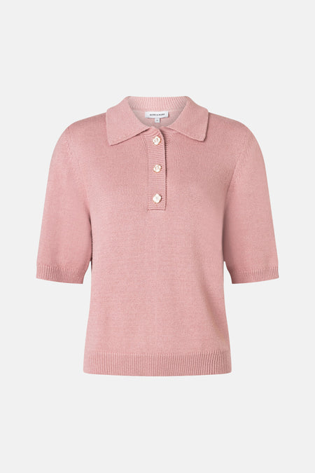 Pull à manches courtes - rose