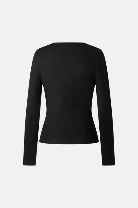 Pull col O - noir