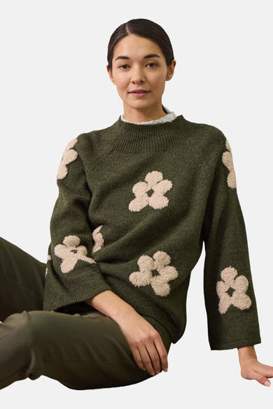Pull col rond vert - MORE & MORE