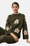 Pull col rond vert - MORE & MORE