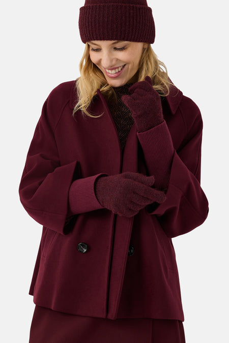 Dames tops jas trench rood - MORE & MORE