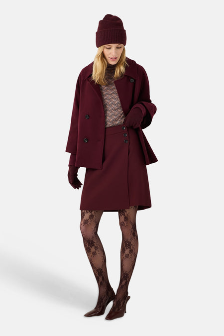 Dames tops jas trench rood - MORE & MORE