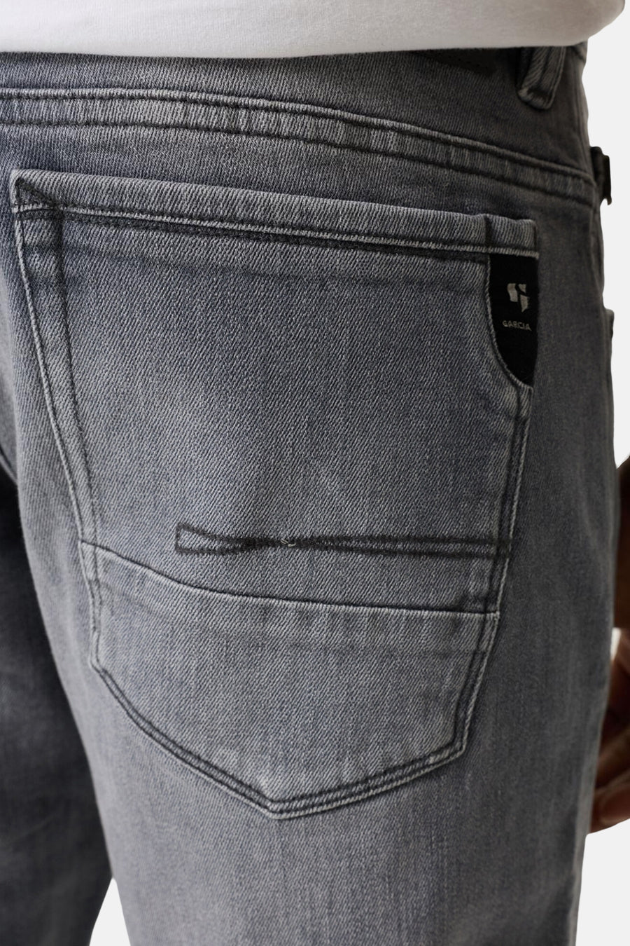 Jean tapered mid grey denim - GARCIA