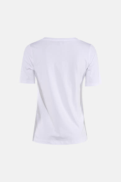 T-shirt à manches courtes blanc de MORE & MORE, vue arrière.