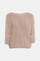 Pull à col rond - beige