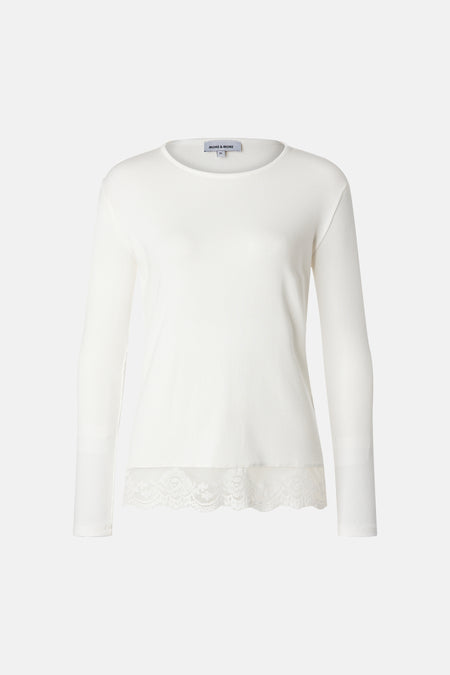 T-shirt à col roulant - Blanc