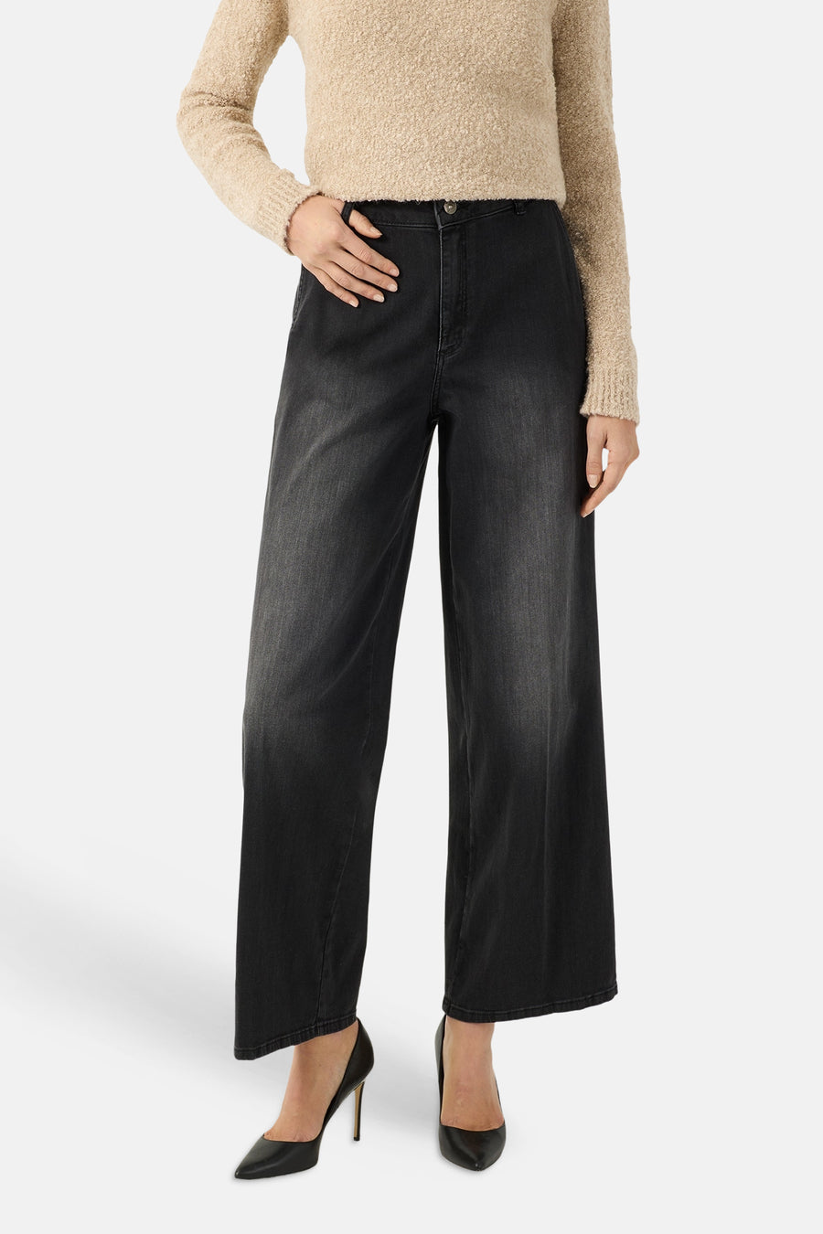 WIDE MM - dark grey denim
