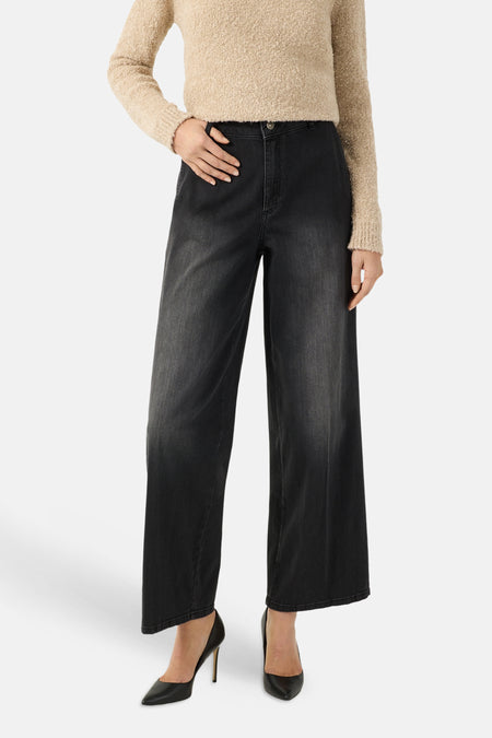WIDE MM - dark grey denim