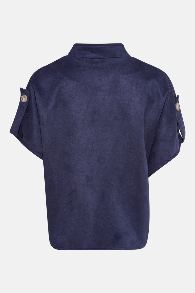 Cardigan blauw - Terra di Siena