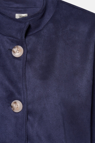 Cardigan blauw - Terra di Siena