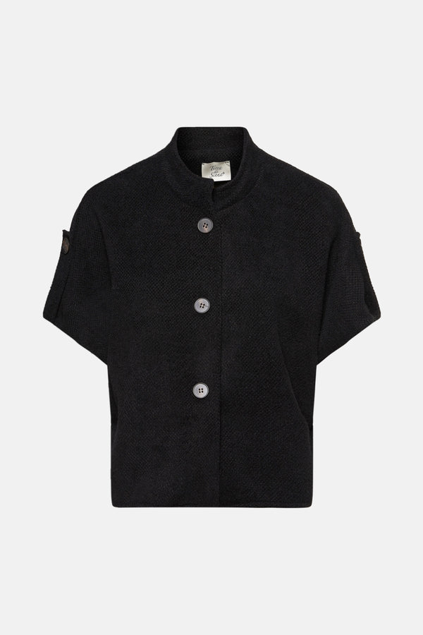 Cardigan Noir - Terra di Siena
