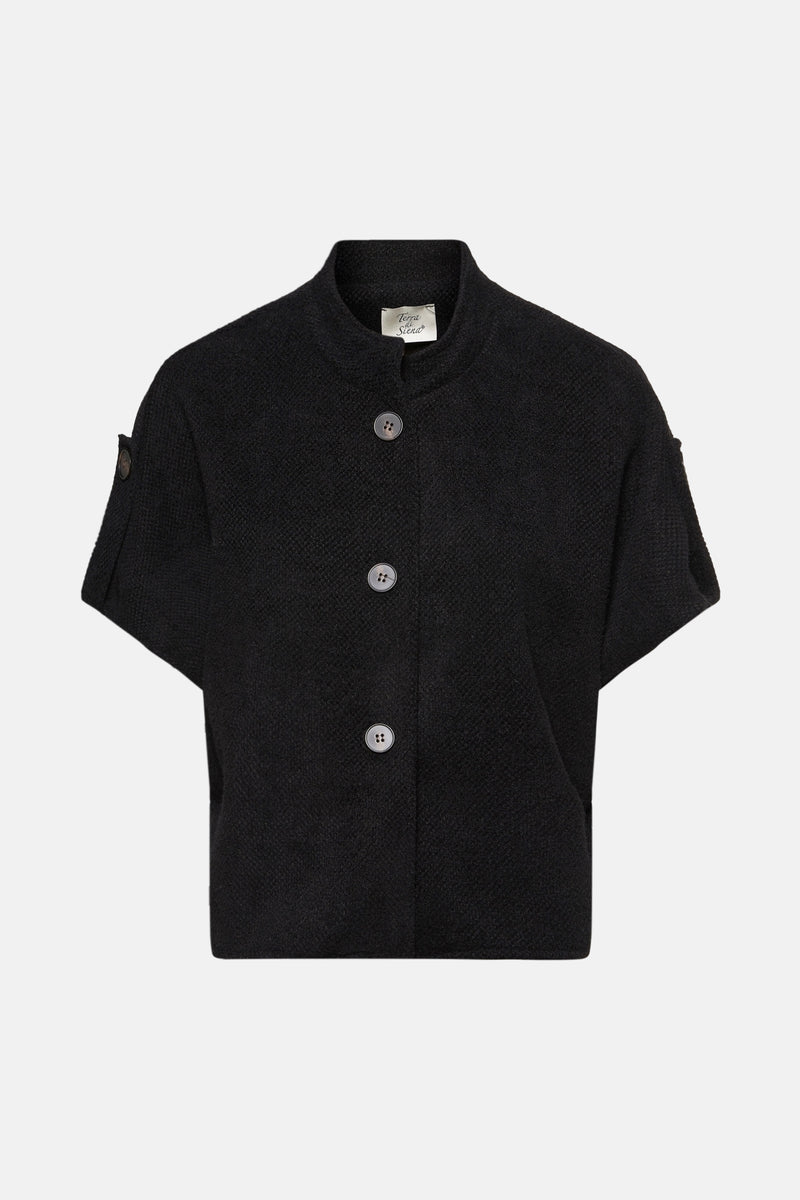 Cardigan Noir - Terra di Siena