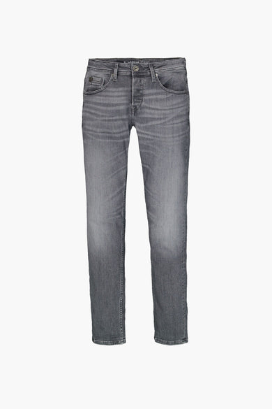 Jean slim en denim bleu moyen de GARCIA JEANS, avec un effet délavé subtil.