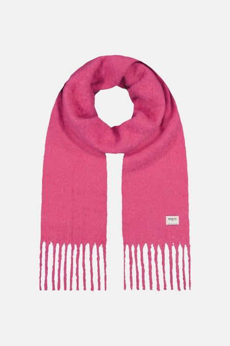 Écharpe rose BARTS avec franges aux extrémités