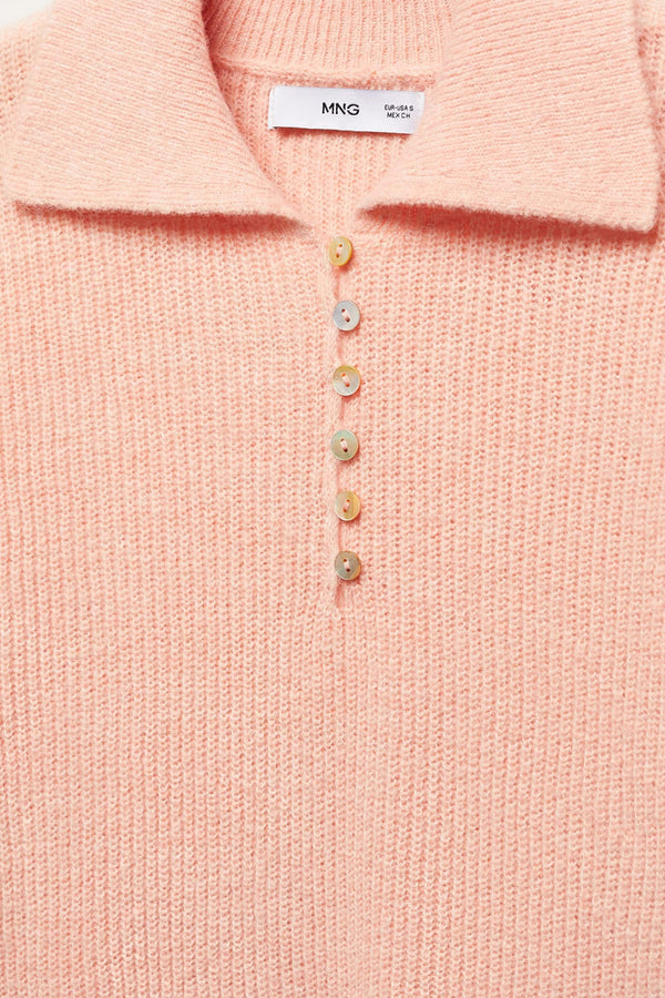 Pull col rond Rose - MANGO
