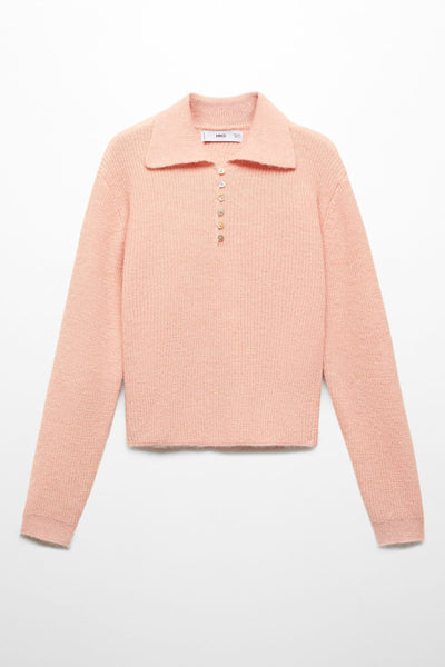 Pull col rond Rose - MANGO