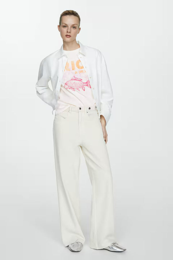 T-shirt (manches courtes) Orange - MANGO