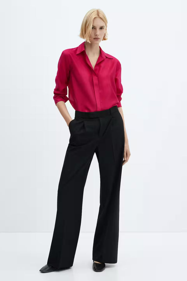 Chemisier (manches longues) Rouge - MANGO