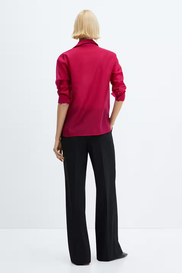 Chemisier (manches longues) Rouge - MANGO