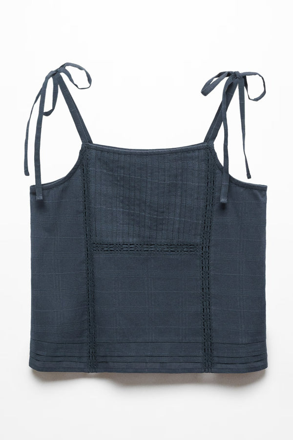 Singlet Blauw - MANGO