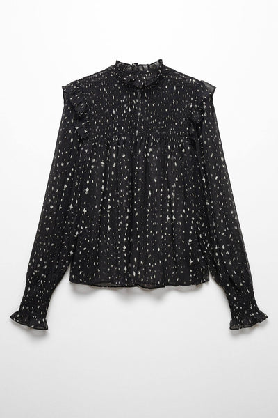 Chemisier (manches longues) Noir - MANGO