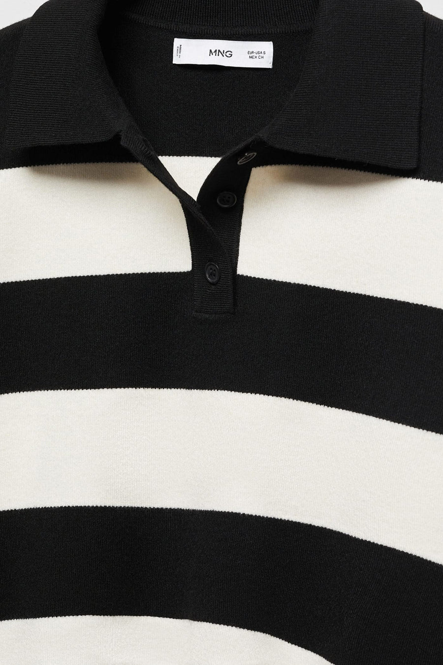 Pull col rond Noir - MANGO