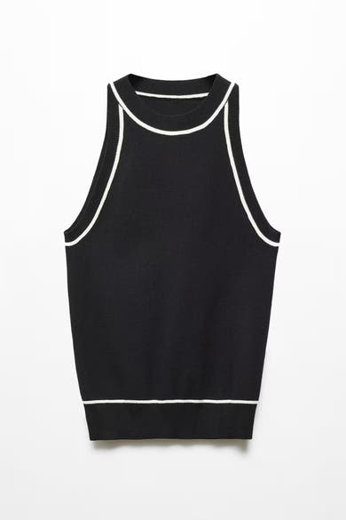 Singlet zwart - MANGO