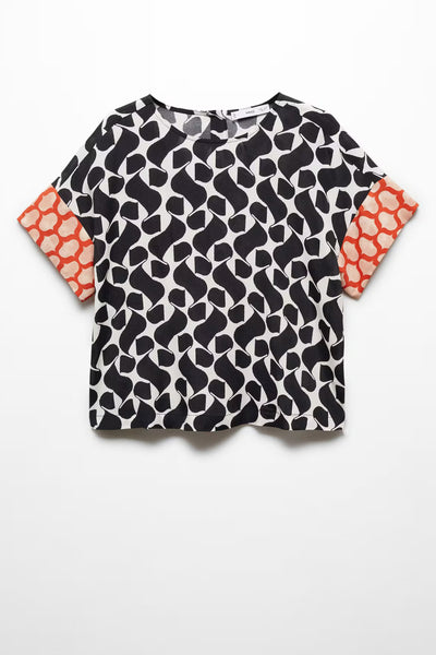 Chemisier (manches courtes) Multicolore - MANGO