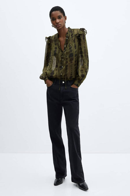 Blouse &agrave; manches longues - vert