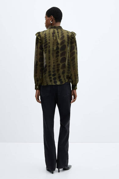 Blouse met lange mouwen - groen