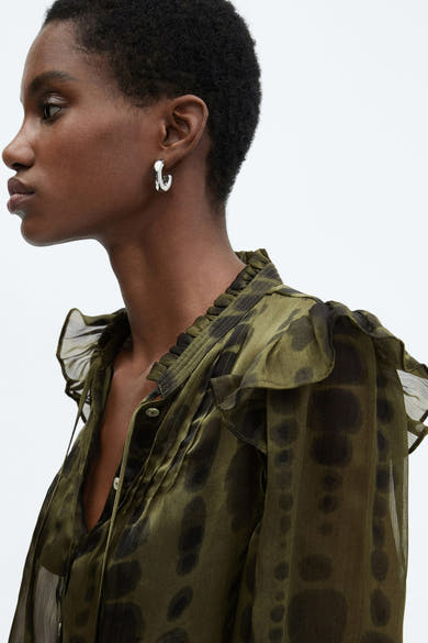 Blouse met lange mouwen - groen