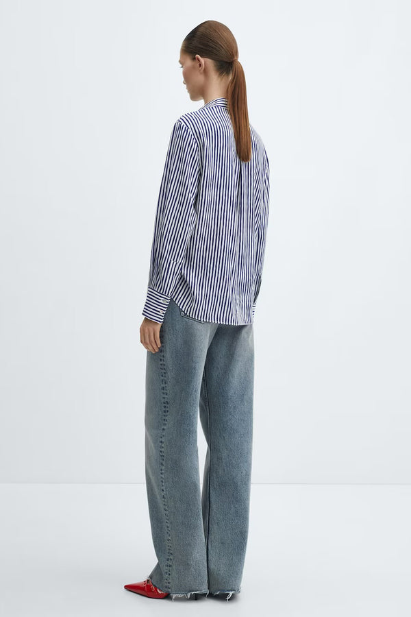Chemisier (manches longues) Bleu - MANGO