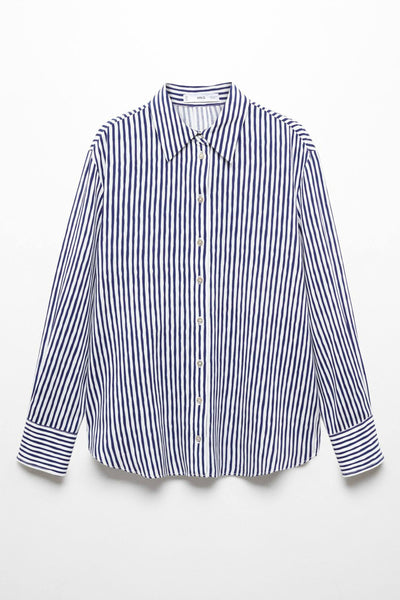 Chemisier (manches longues) Bleu - MANGO