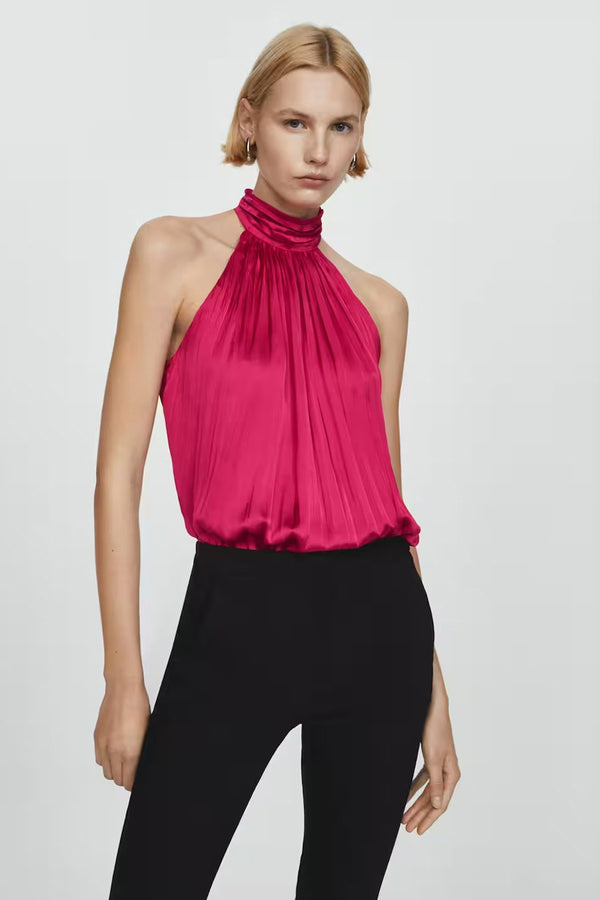 Chemisier (manches courtes) Rouge - MANGO