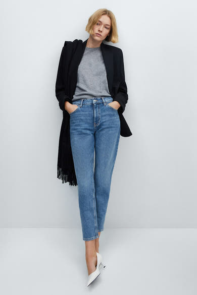 JEANS NEWMOM - mid blue denim