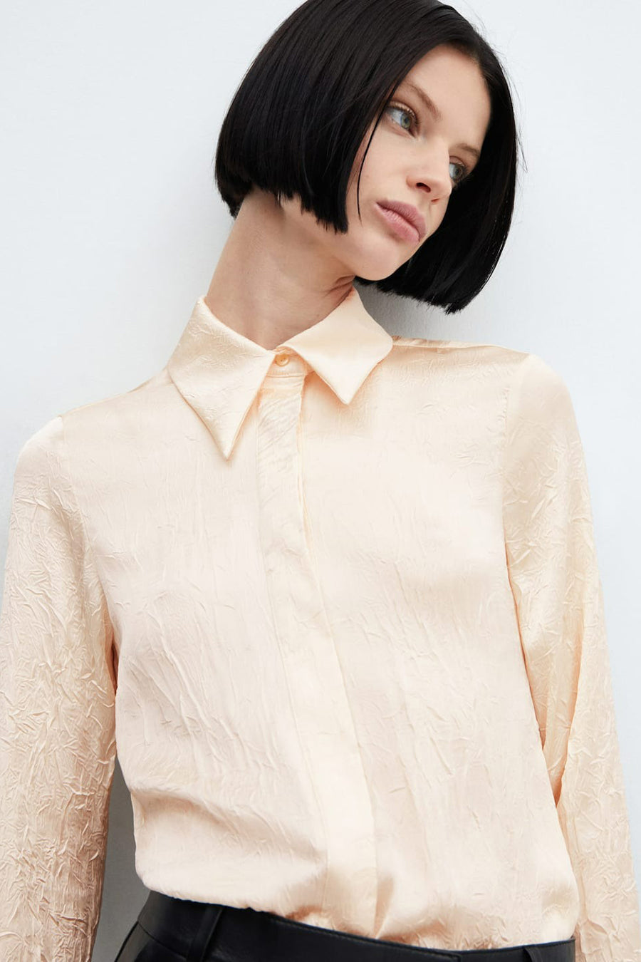 Chemisier (manches longues) Beige - MANGO