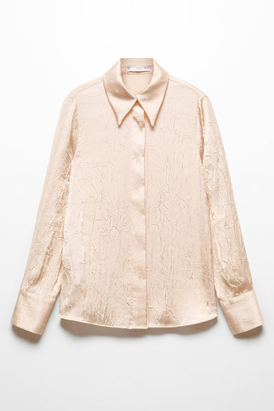 Chemisier (manches longues) Beige - MANGO