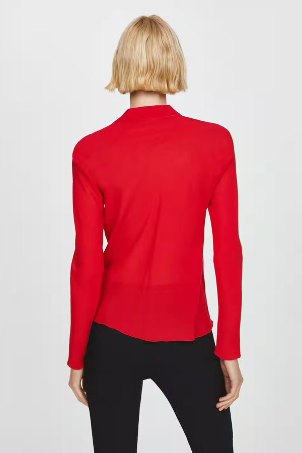 Chemisier (manches courtes) Rouge - MANGO