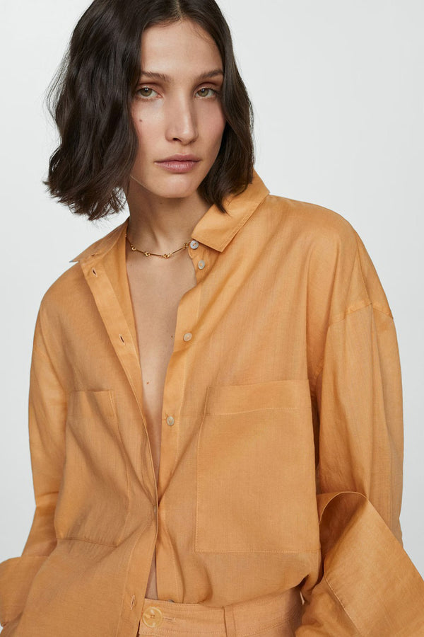 Chemisier (manches longues) Orange - MANGO