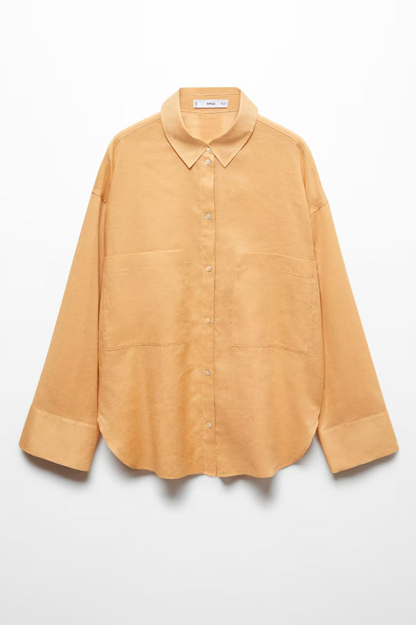 Hemd (lange mouwen) Oranje - MANGO