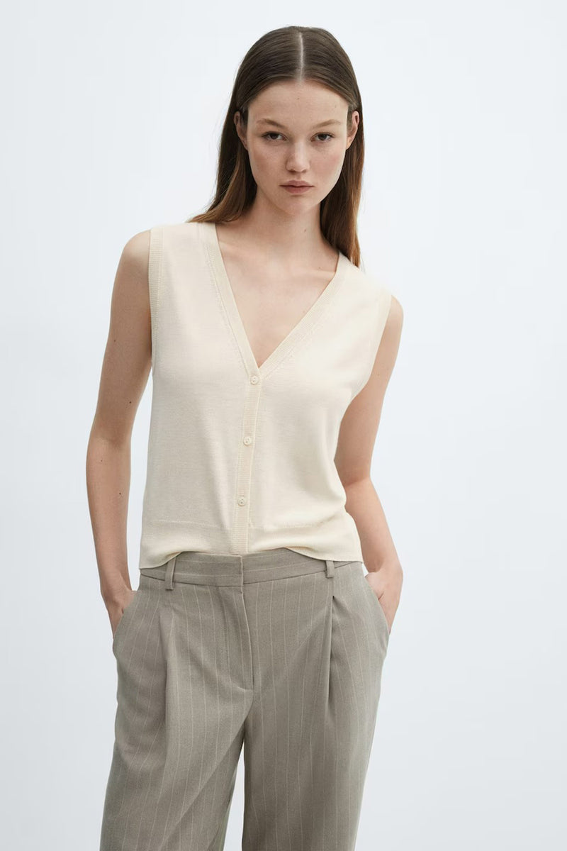 Débardeur Beige - MANGO