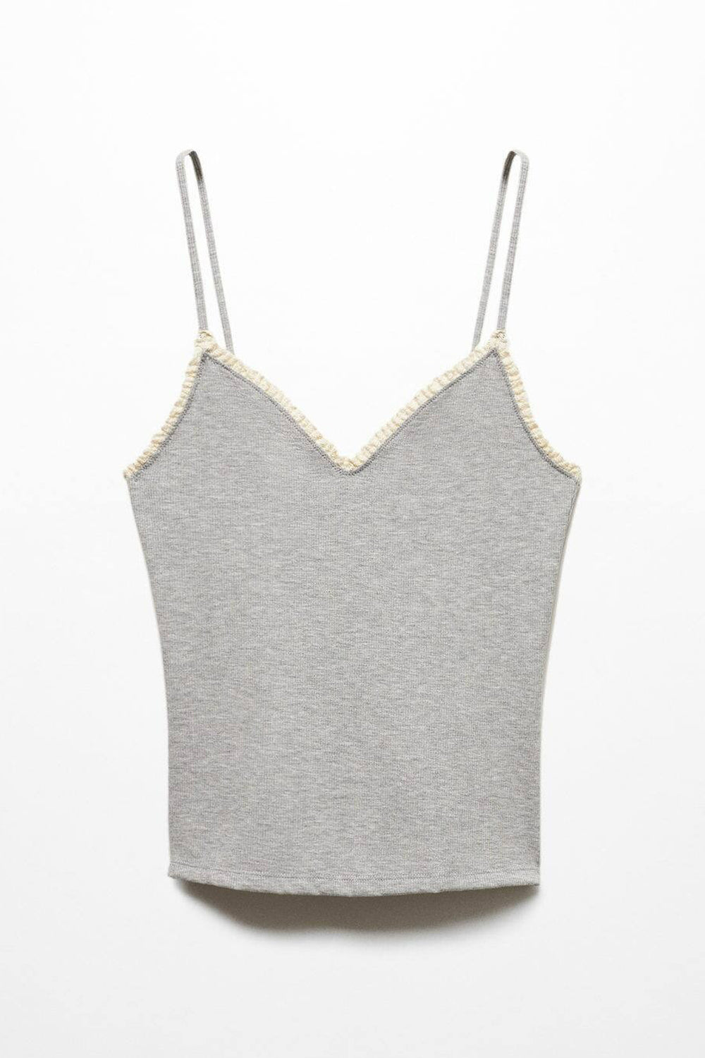Top (bandes fines) Gris - MANGO