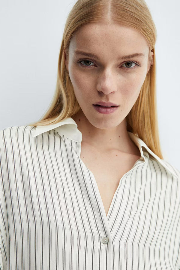 Chemisier (manches longues) Beige - MANGO