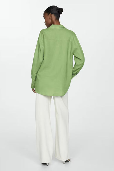 Hemd (lange mouwen) Groen - MANGO