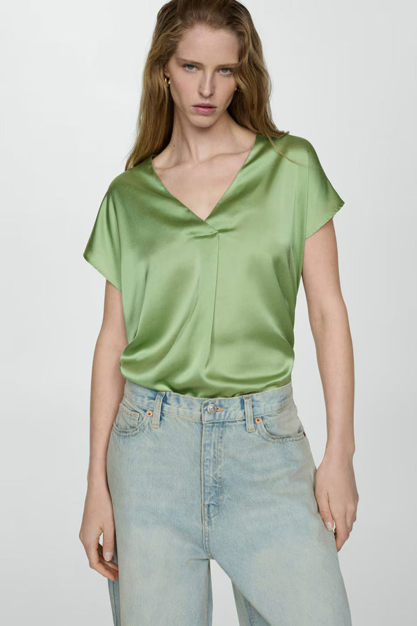 T-shirt (manches courtes) Vert - MANGO