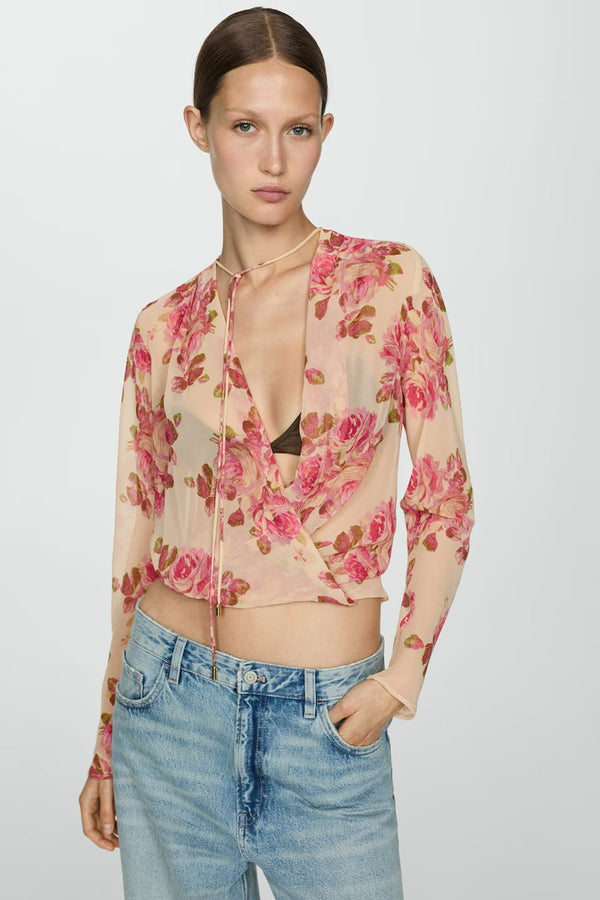 Chemisier (manches courtes) Multicolore - MANGO